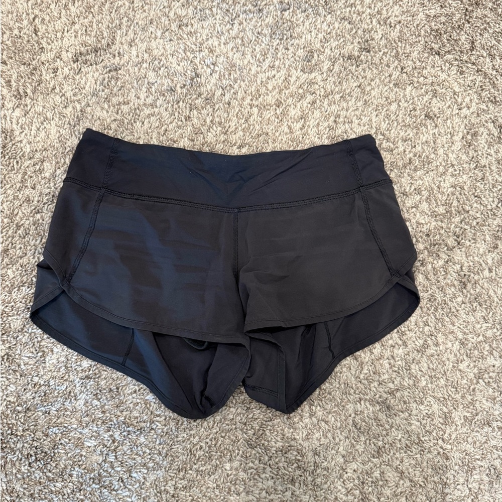 Lululemon black speed shorts